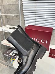 GUCCI Women's ankle boot with Horsebit Black leather - 2