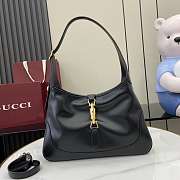 Gucci La Famiglia shoulder bag in black leather-28x19x4.5cm - 1