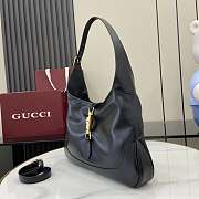 Gucci La Famiglia shoulder bag in black leather-28x19x4.5cm - 5