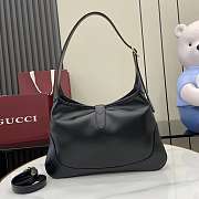 Gucci La Famiglia shoulder bag in black leather-28x19x4.5cm - 3