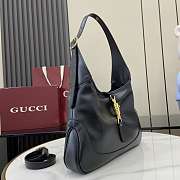 Gucci La Famiglia shoulder bag in black leather-28x19x4.5cm - 2