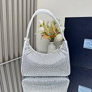 Prada Re-Edition mini satin bag with crystals - 2