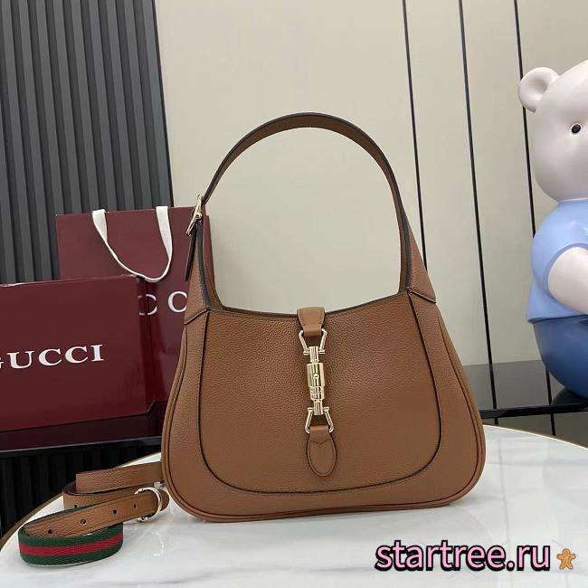 Gucci Jackie 1961 medium bag Brown-27.5*19*4cm - 1