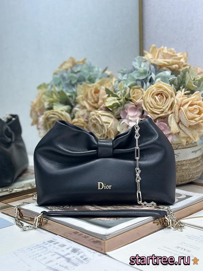Christian Dior Small Dior Bow Bag Black-26 x 16 x 10 cm - 1