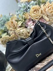 Christian Dior Small Dior Bow Bag Black-26 x 16 x 10 cm - 4