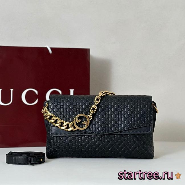 Gucci Medium shoulder bag with chain Black-28*16*7cm - 1