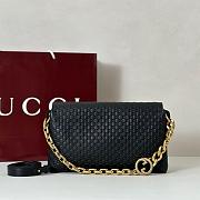 Gucci Medium shoulder bag with chain Black-28*16*7cm - 4