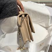 DIOR My Dior Mini Bag Beige lambskin leather -21x11.5x4cm - 6