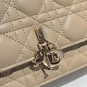 DIOR My Dior Mini Bag Beige lambskin leather -21x11.5x4cm - 3
