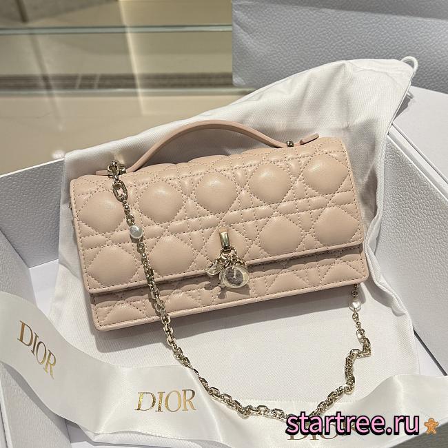 DIOR My Dior Mini Bag Pink lambskin leather -21x11.5x4cm - 1