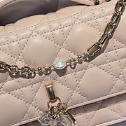 DIOR My Dior Mini Bag Pink lambskin leather -21x11.5x4cm - 6