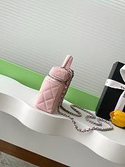 Chanel Vanity with chain Shiny grained calfskin Pink-17*19.5*5cm - 5