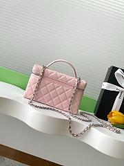 Chanel Vanity with chain Shiny grained calfskin Pink-17*19.5*5cm - 3