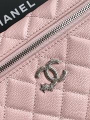Chanel Vanity with chain Shiny grained calfskin Pink-17*19.5*5cm - 2