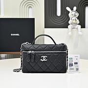 Chanel Vanity with chain Shiny grained calfskin Black-17*19.5*5cm - 1