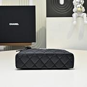 Chanel Vanity with chain Shiny grained calfskin Black-17*19.5*5cm - 5