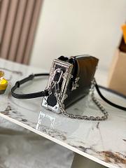 Louis Vuitton Slim Side Trunk M25445 Black-23*12*4CM - 5