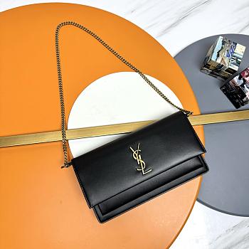YSL Saint Laurent Sunset Box in Black -24*14.5*5.5cm