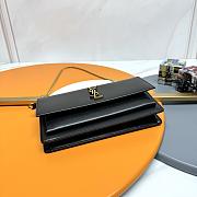 YSL Saint Laurent Sunset Box in Black -24*14.5*5.5cm - 5