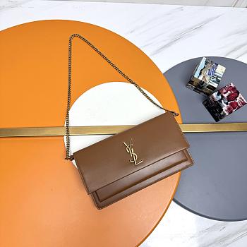 YSL Saint Laurent Sunset Box in Caramal -24*14.5*5.5cm