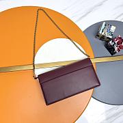 YSL Saint Laurent Sunset Box in burgundy-24*14.5*5.5cm - 5