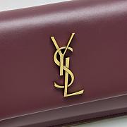 YSL Saint Laurent Sunset Box in burgundy-24*14.5*5.5cm - 3