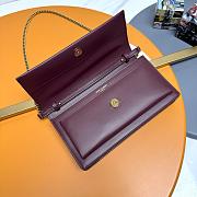 YSL Saint Laurent Sunset Box in burgundy-24*14.5*5.5cm - 2