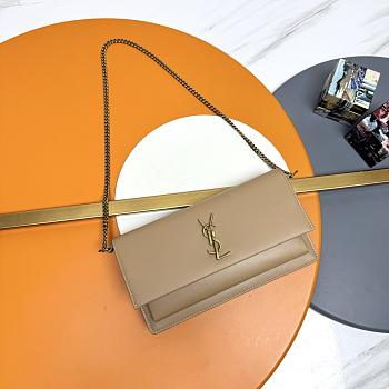 YSL Saint Laurent Sunset Box in Beige -24*14.5*5.5cm