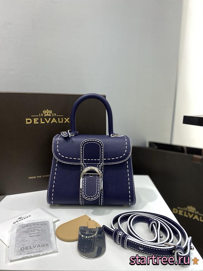 DELVAUX | mini brillant satchel blue 1477 - 1