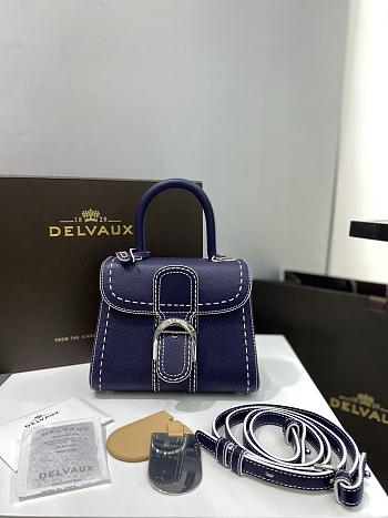 DELVAUX | mini brillant satchel blue 1477