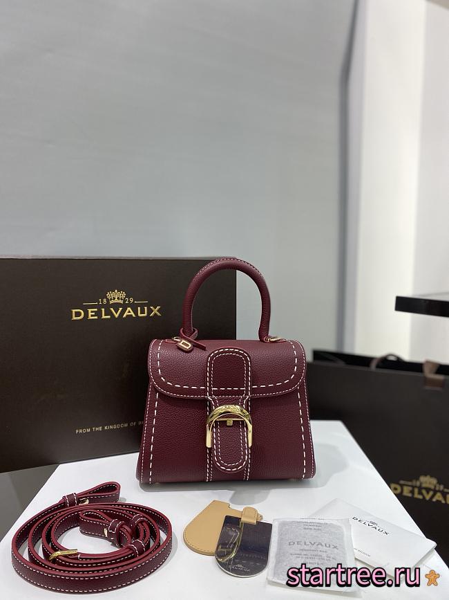 DELVAUX | mini brillant satchel red 1480 - 1