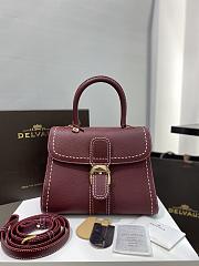 DELVAUX | mm brillant satchel Burgundy  - 1