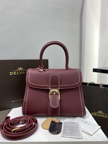 DELVAUX | mm brillant satchel Burgundy 