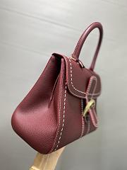 DELVAUX | mm brillant satchel Burgundy  - 5