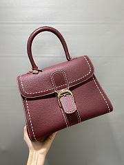 DELVAUX | mm brillant satchel Burgundy  - 4