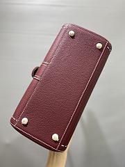 DELVAUX | mm brillant satchel Burgundy  - 3