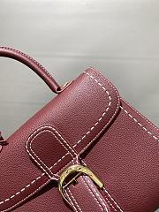 DELVAUX | mm brillant satchel Burgundy  - 2