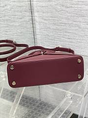 Dior 2025 Bow Bag Red Wine-28cm - 4