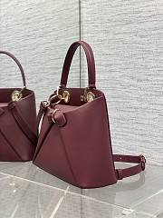 Dior 2025 Bow Bag Red Wine-28cm - 2