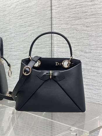 Dior 2025 Bow Bag Black-28cm