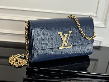 Pochette Louise Epi Bag M23756 Blue-22cm