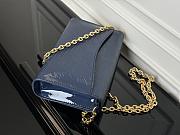 Pochette Louise Epi Bag M23756 Blue-22cm - 4