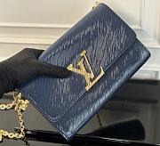 Pochette Louise Epi Bag M23756 Blue-22cm - 3