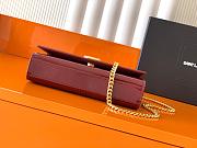YSL Saint Lauren Kate patent leather small handbag Red-20cm - 5