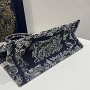 Dior Book Tote Blue off-white Toile de Jouy Reverse embroidery-36cm - 3