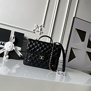 Chanel 25B Backpack Lamskin Gold Tone Black-18*23*6cm - 1
