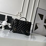 Chanel 25B Backpack Lamskin Gold Tone Black-18*23*6cm - 3