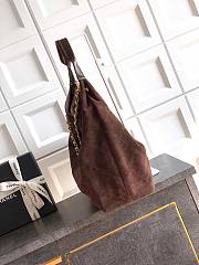 Chanel Maxi Hobo Bag Suede Calfskin, Lambskin & Gold-Tone Metal-35*38*14cm - 4