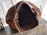 Chanel Maxi Hobo Bag Suede Calfskin, Lambskin & Gold-Tone Metal-35*38*14cm - 3