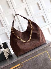 Chanel Maxi Hobo Bag Suede Calfskin, Lambskin & Gold-Tone Metal-35*38*14cm - 2